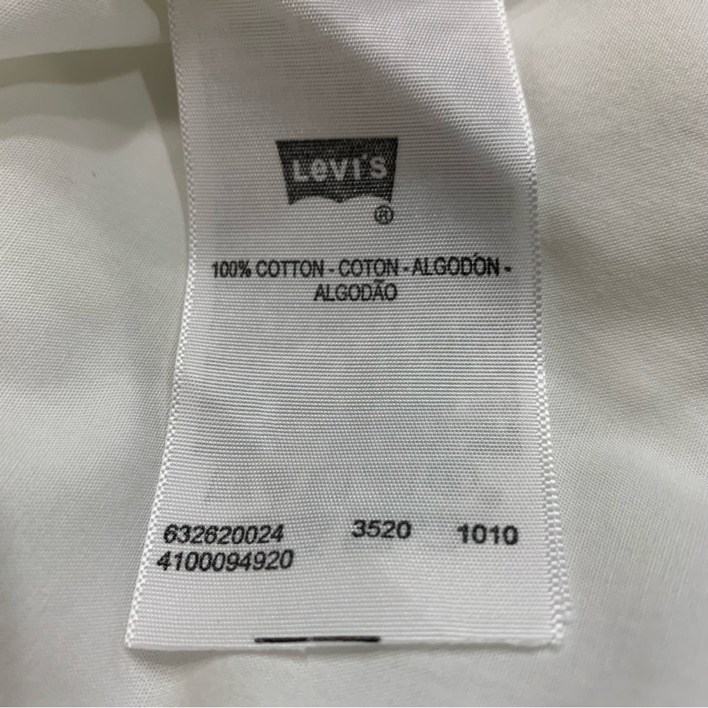 Levi’s retro White long sleeve shirt western XL NWT - Picture 5 of 8